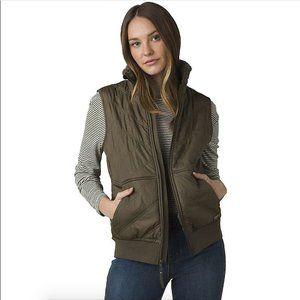 Prana Esla Vest Sherpa Slate Green Womens Medium